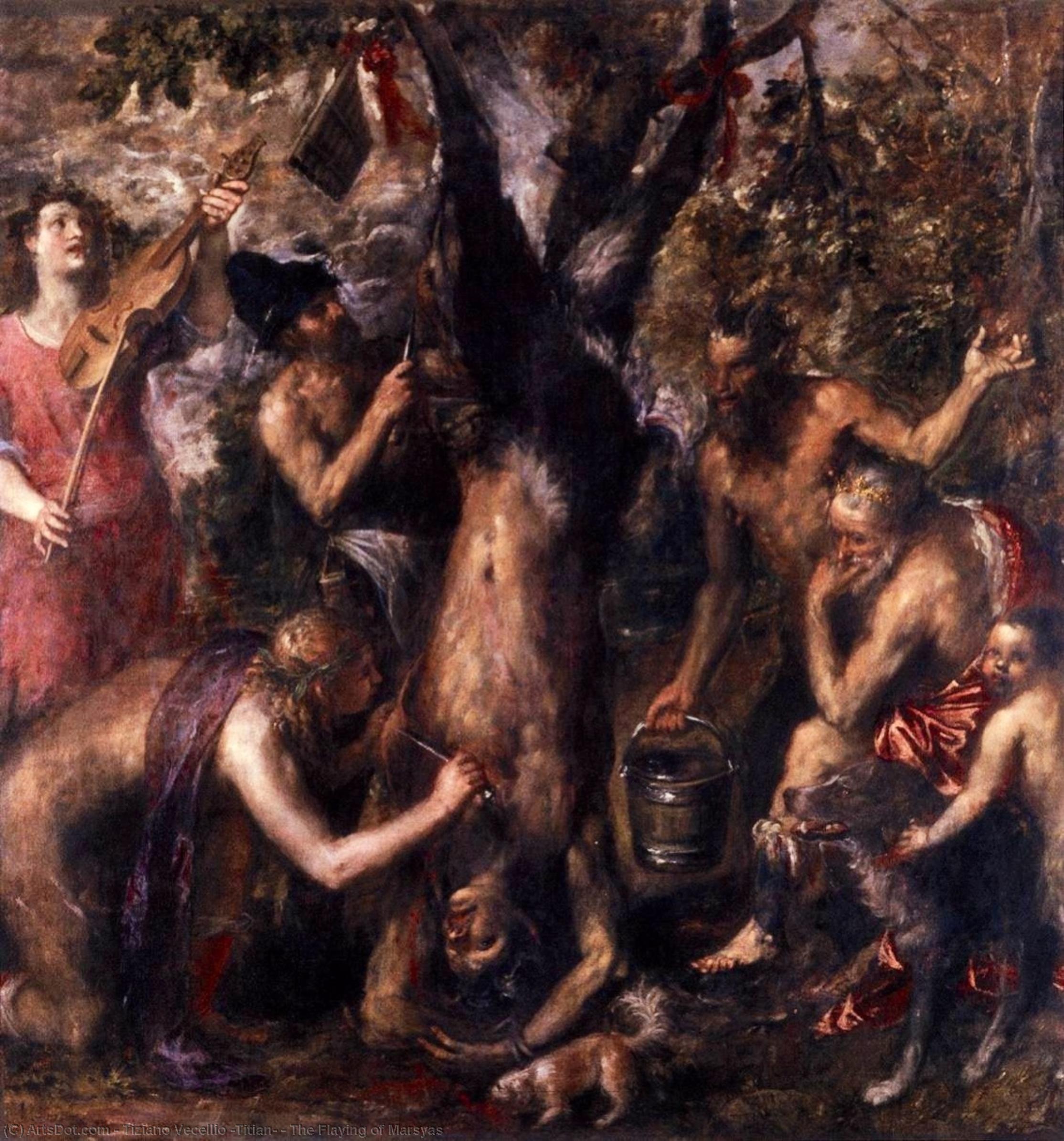 El Desollamiento De Marsias — Tiziano