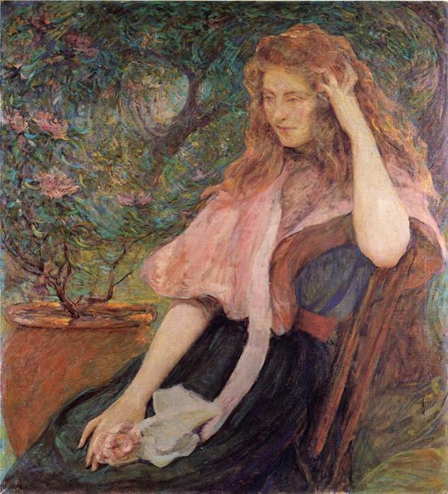 The Pink Cape — Robert Lewis Reid