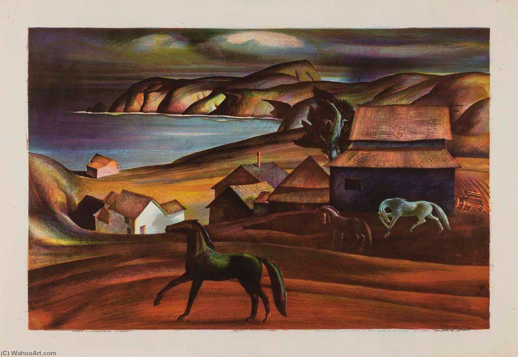 A California Landscape — Millard Sheets
