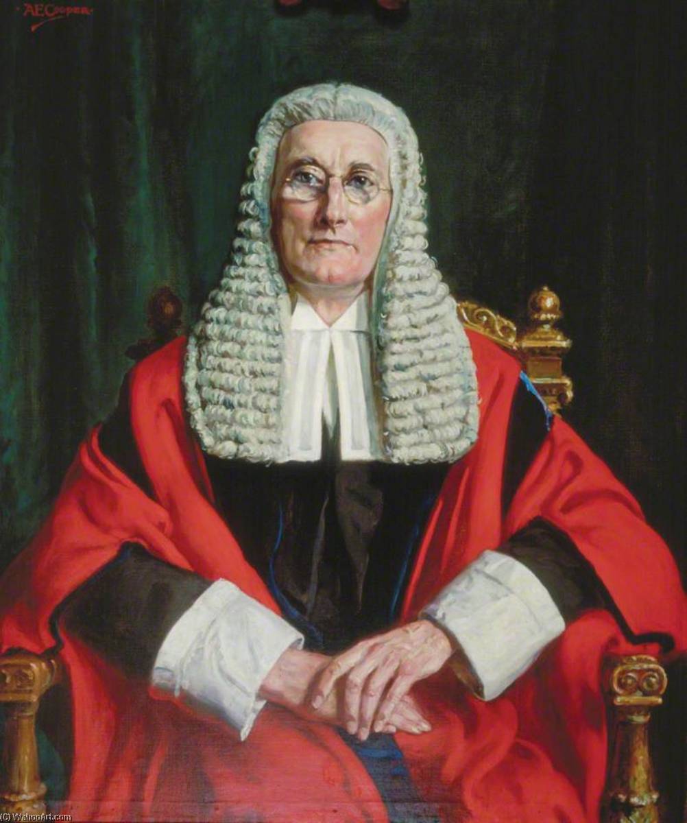 Sir Gerald Dodson od Alfred Egerton Cooper, olej na plátně, ručně malováno