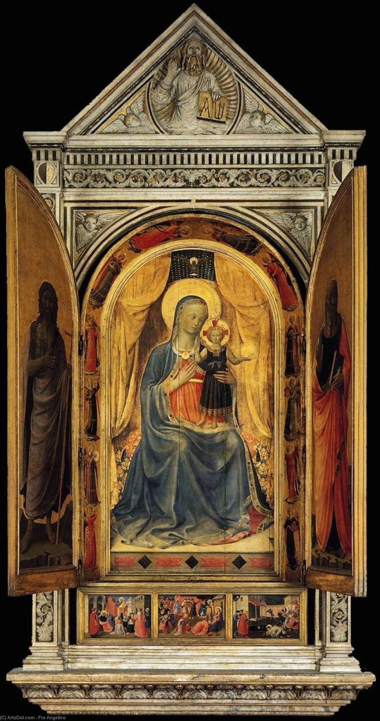 Linaioli Tabernacle (shutters Open) — Fra Angelico