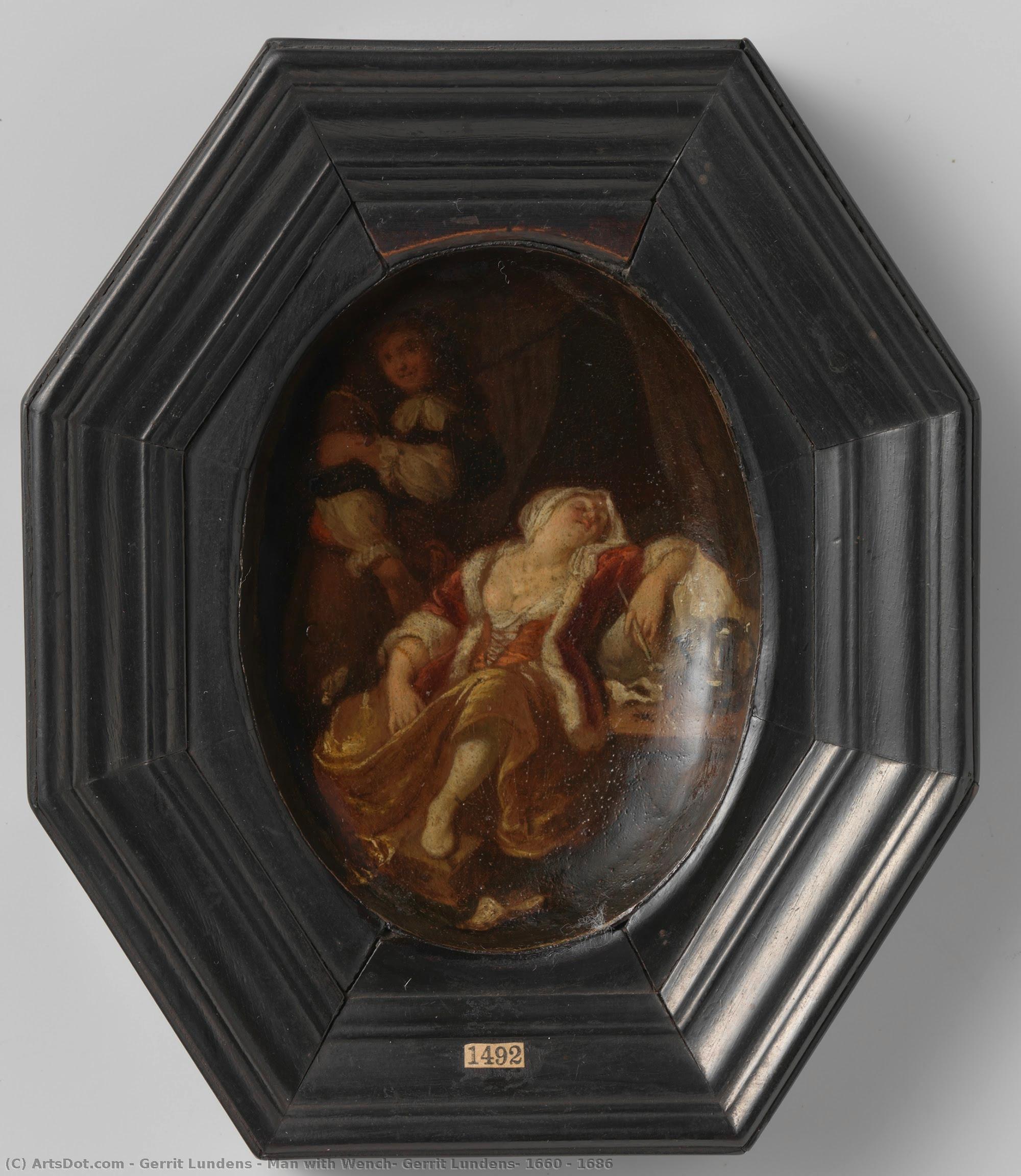 Man With Wench, Gerrit Lundens, 1660 - 1686 — Gerrit Lundens