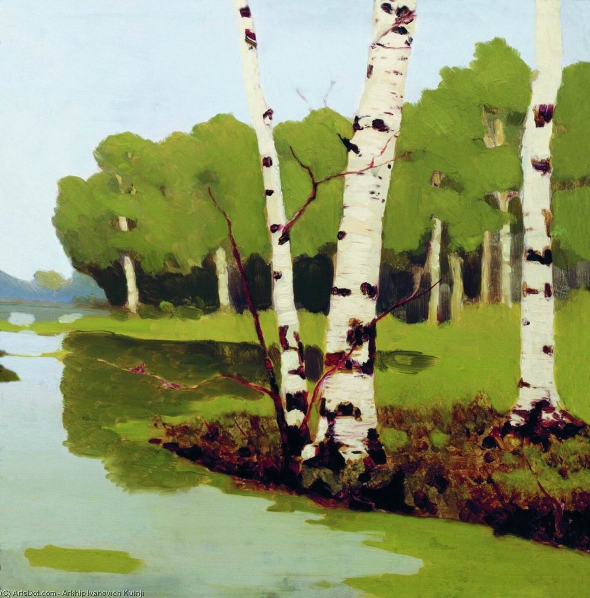 Trunks Of Birch Trees — Arhip Kuindji