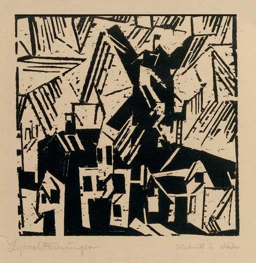 Windmill In Werder — Lyonel Feininger