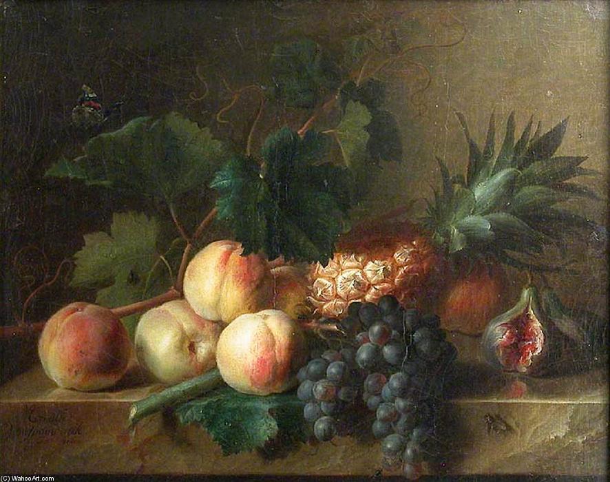 Still-life With Fruit On Table — Cornelis Van Spaendonck