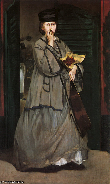 Street Singer, Oil On Canvas, Museum Of Fine Art — Édouard Manet