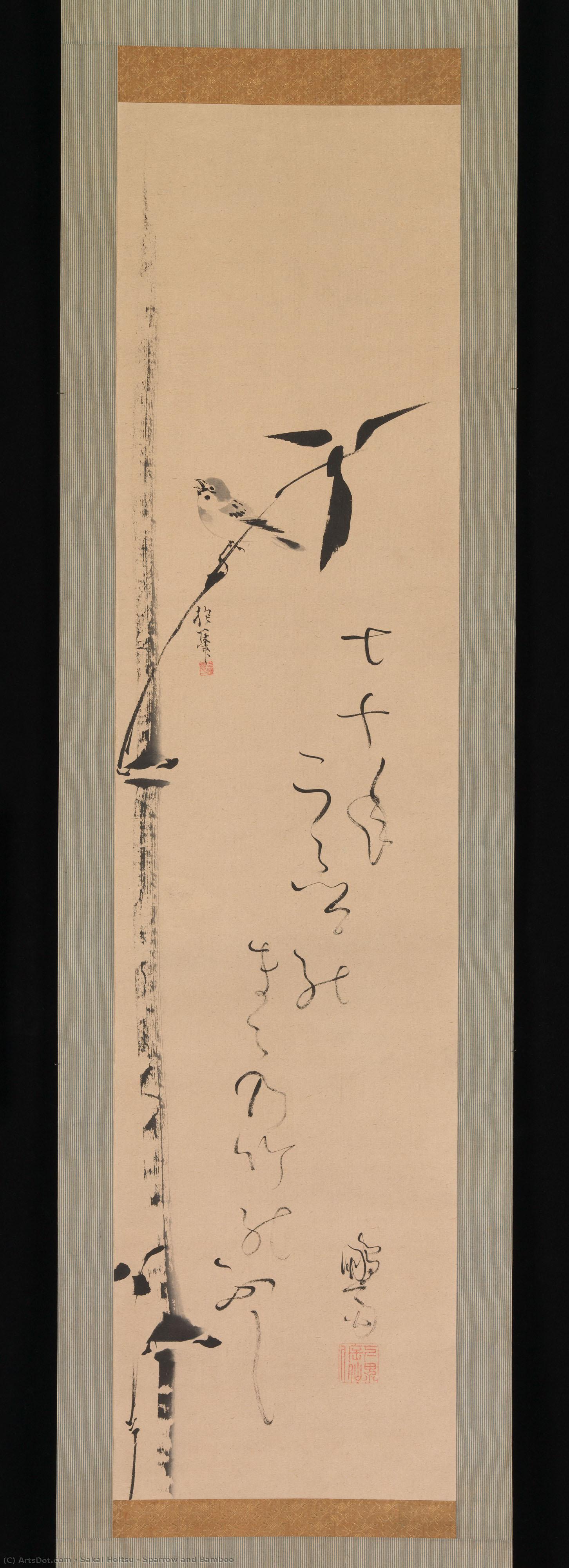Sparrow And Bamboo — Sakai Hōitsu