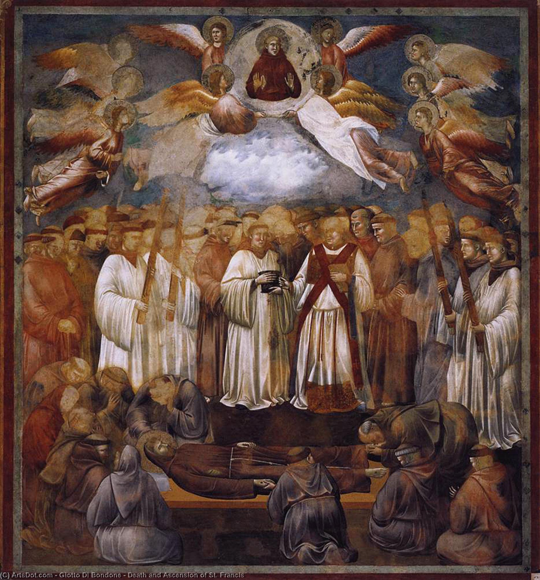 Smrt A Zosnutí Svatého Františka — Giotto Di Bondone