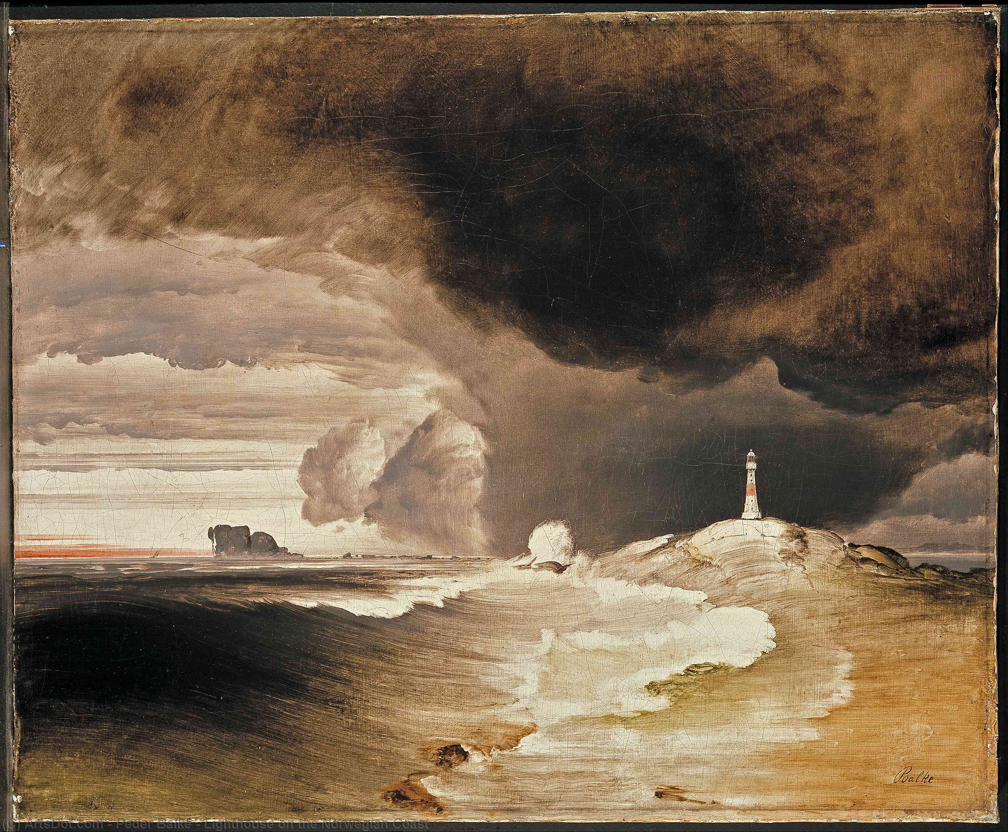 Lighthouse On The Norwegian Coast — पेडर बाल्के