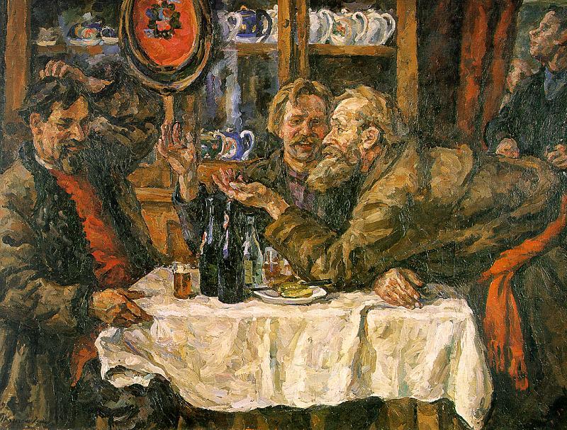 Novgorodians — Pyotr Konchalovsky
