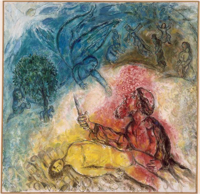 Het Offer Van Isaac — Marc Chagall