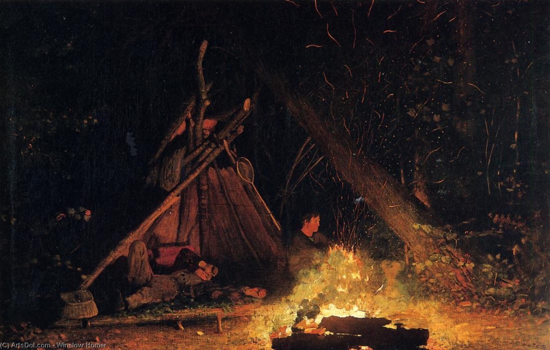 Camp Fire — Вінслоу Гомер