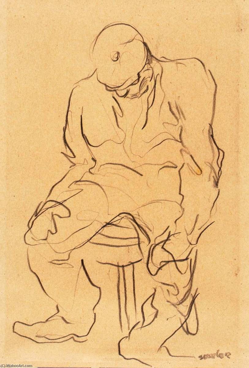 (seated Man In Cap) — Alfred Sessler