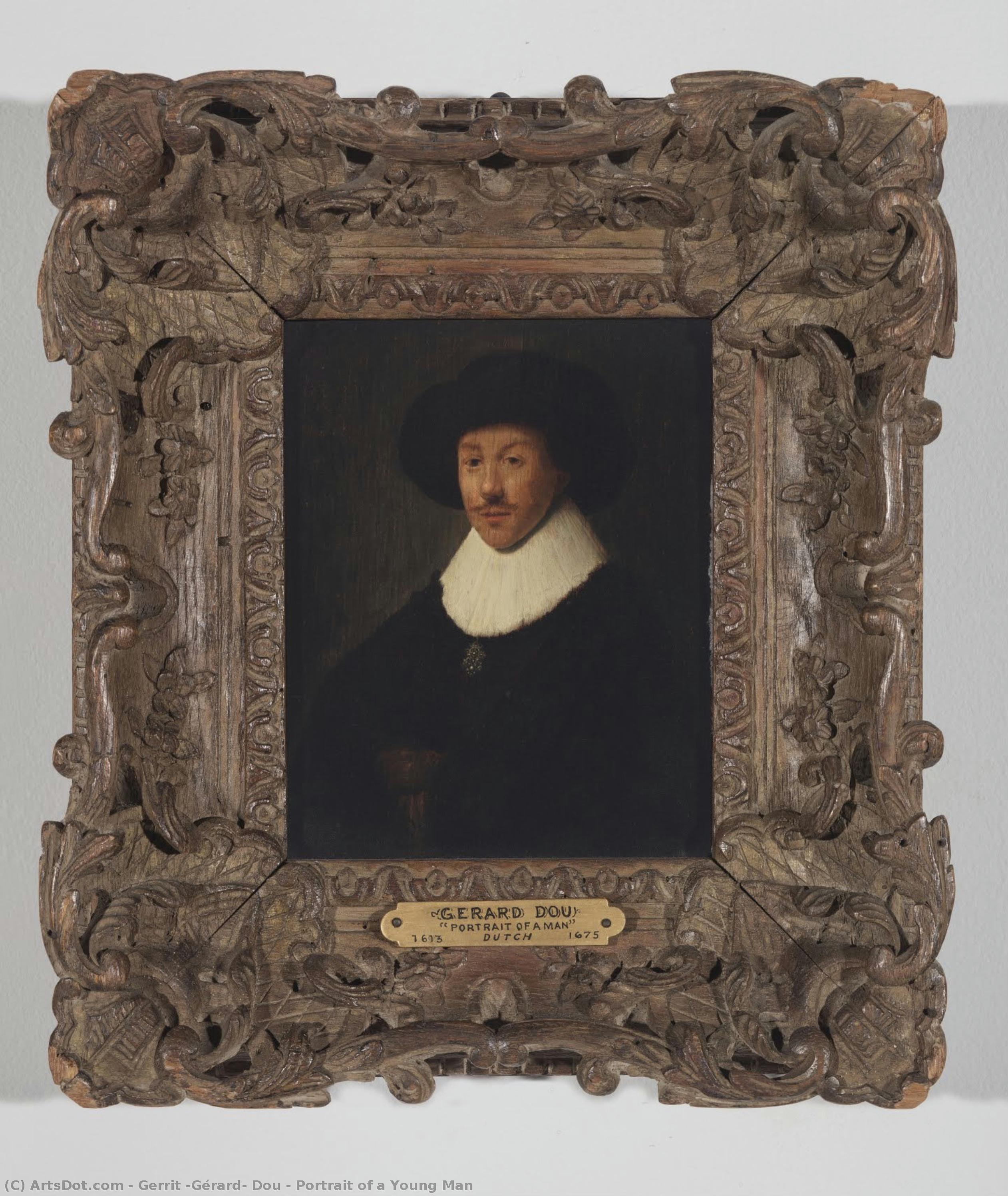 Portrait Of A Young Man — Gerrit Dou