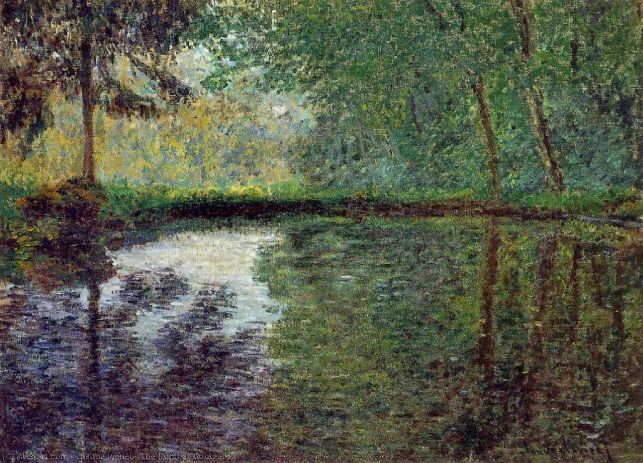The Pond At Montgeron — Claude Monet