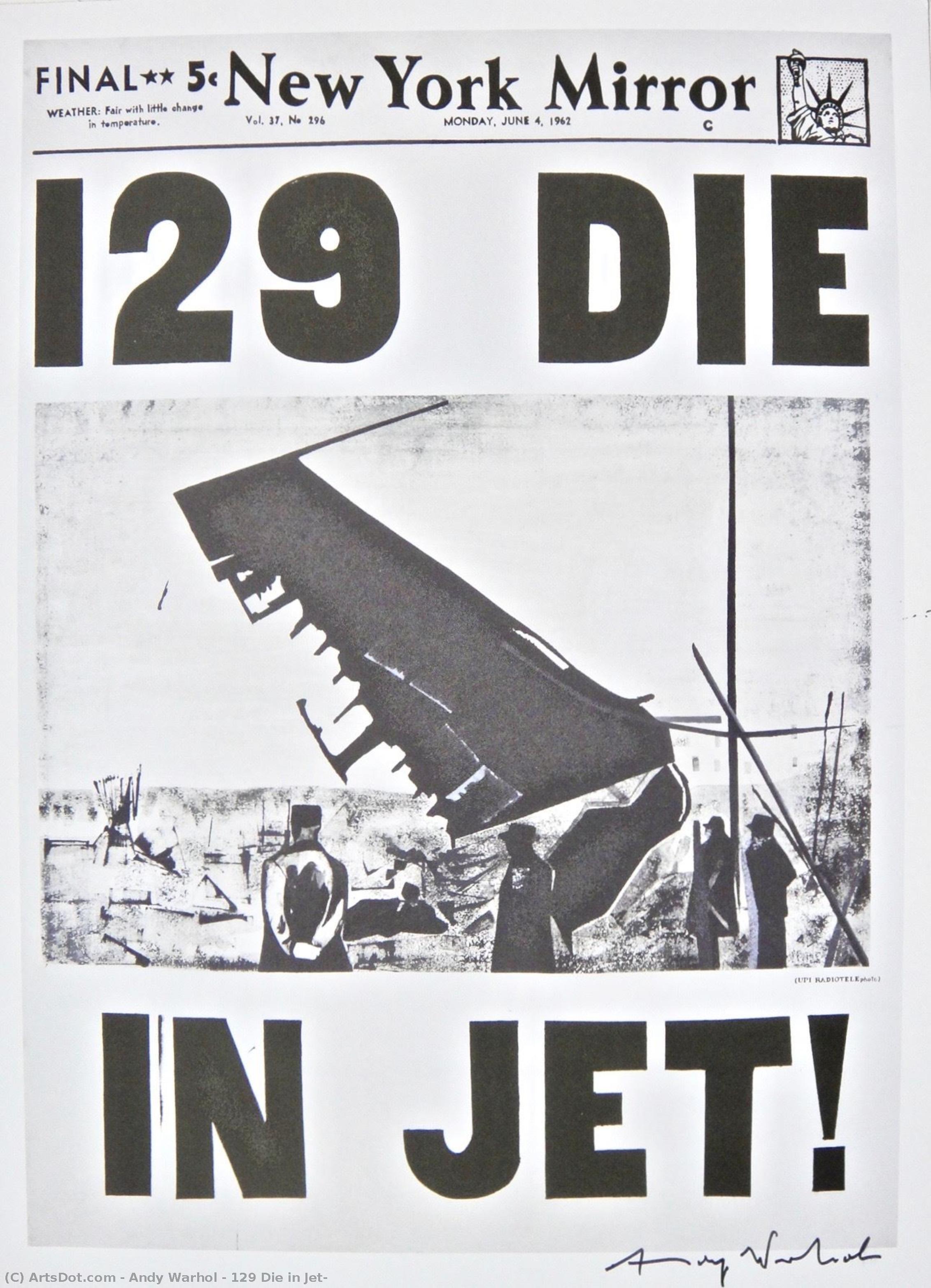 129 Muertos En Jet! — Andy Warhol