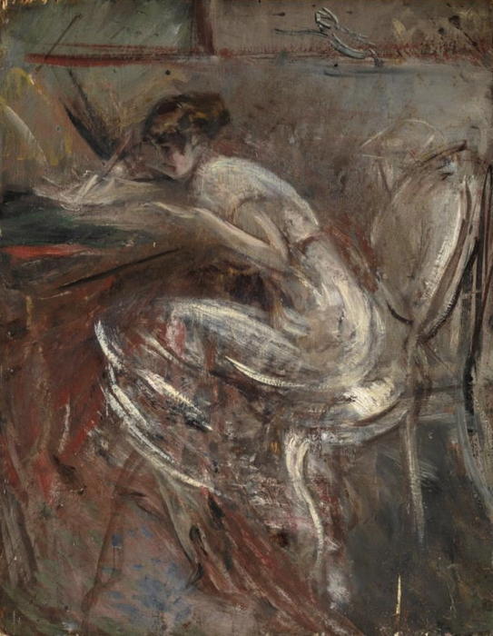 Studio Di Donna Che Scrive — Giovanni Boldini