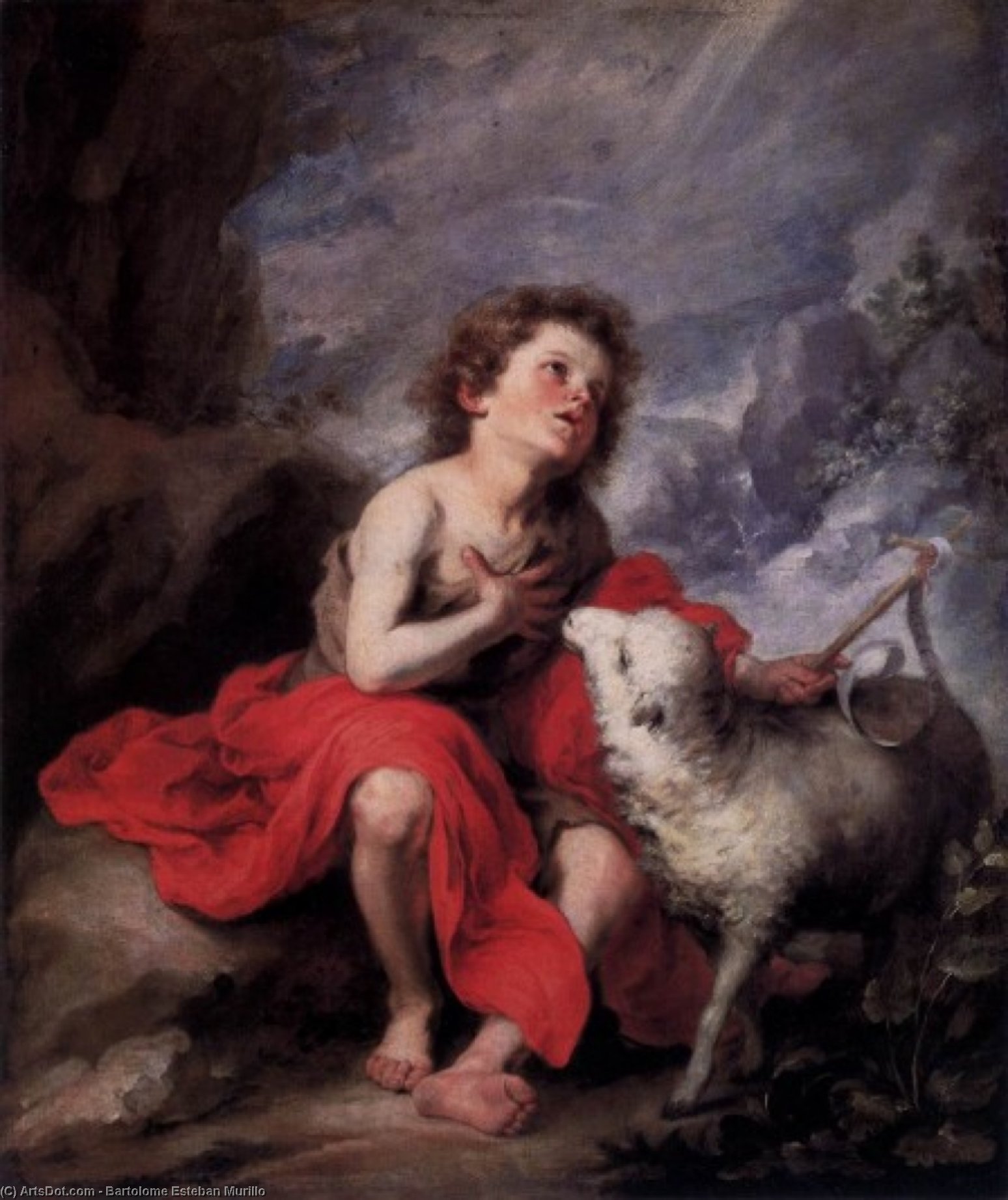 St. John The Baptist As A Child — बार्टोलोमे एस्टेबन मुरिलो
