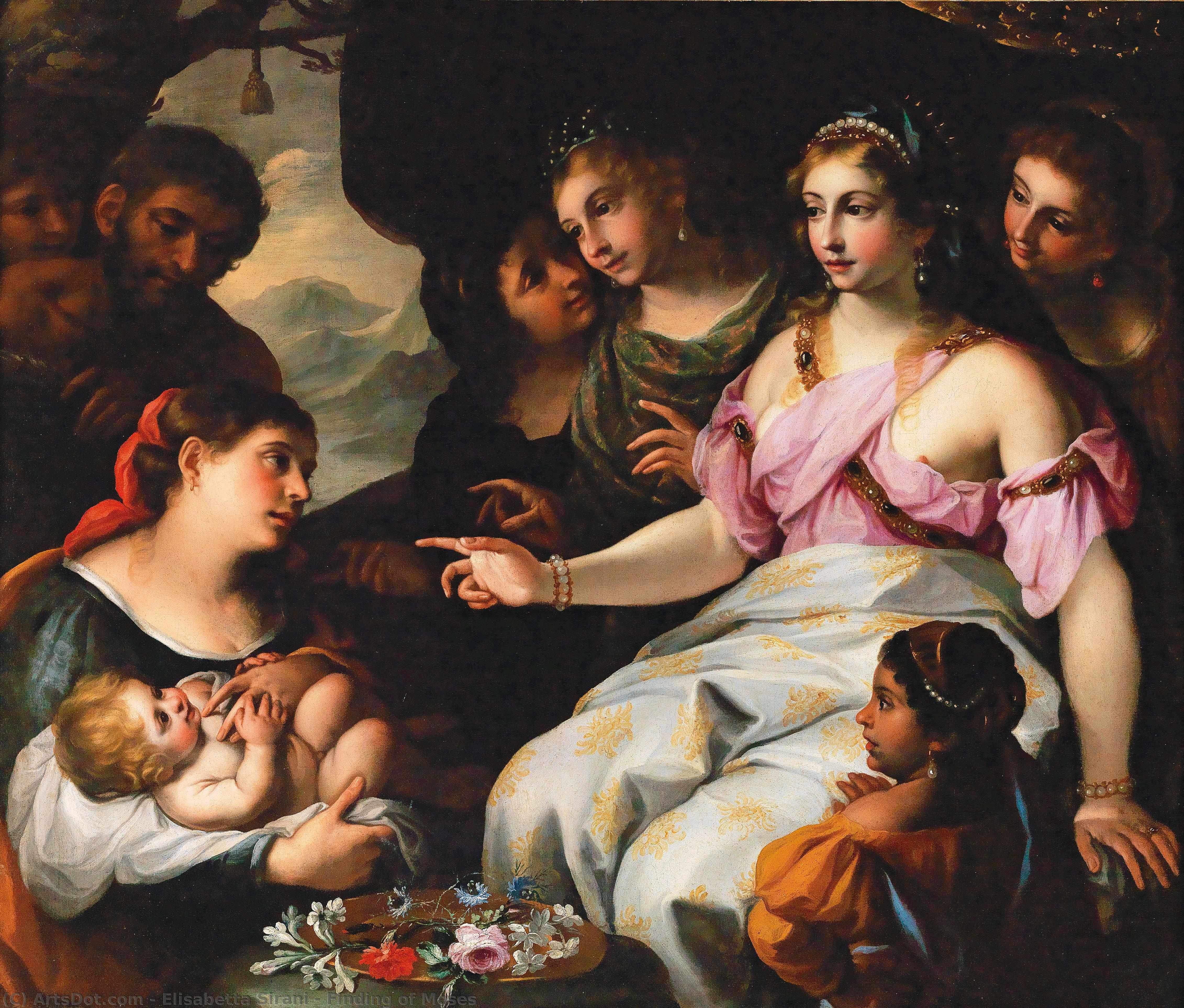 Finding Of Moses — Elisabetta Sirani