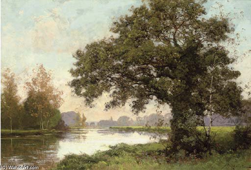 River Landscape — Albert Gabriel Rigolot
