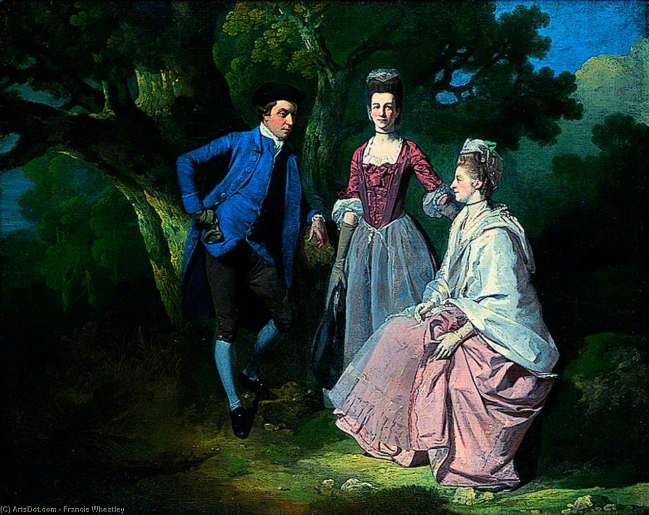 Edward And Priscilla Wakefield With Mrs Wakefield's Sister, Catherine Bell — फ्रांसिस व्हीटली
