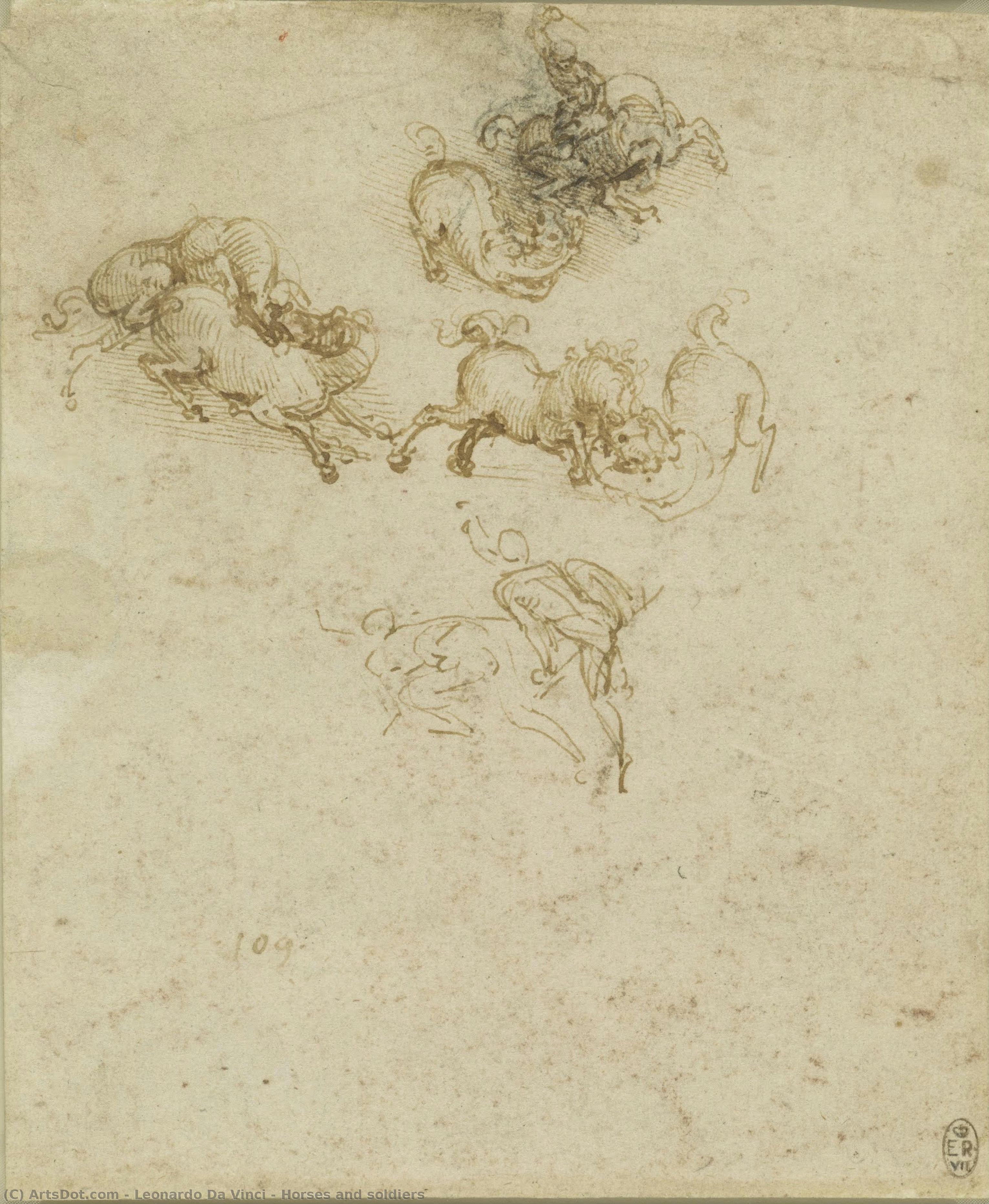 Cavalli E Soldati — Leonardo Da Vinci