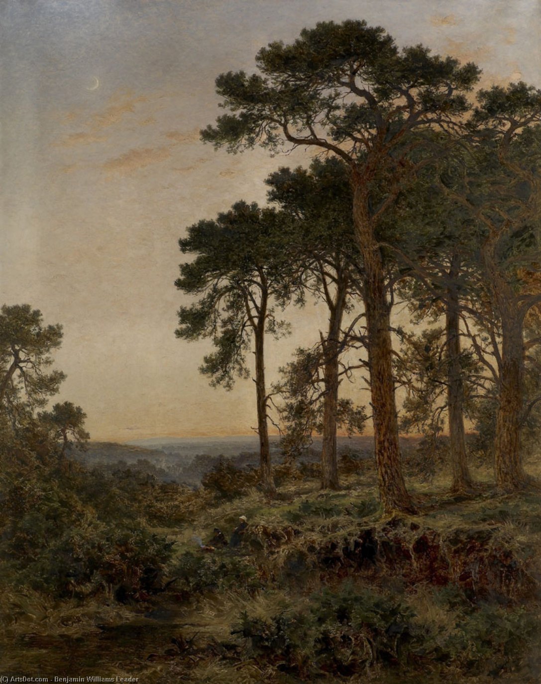 The Evening Hour — Benjamin Williams Leader
