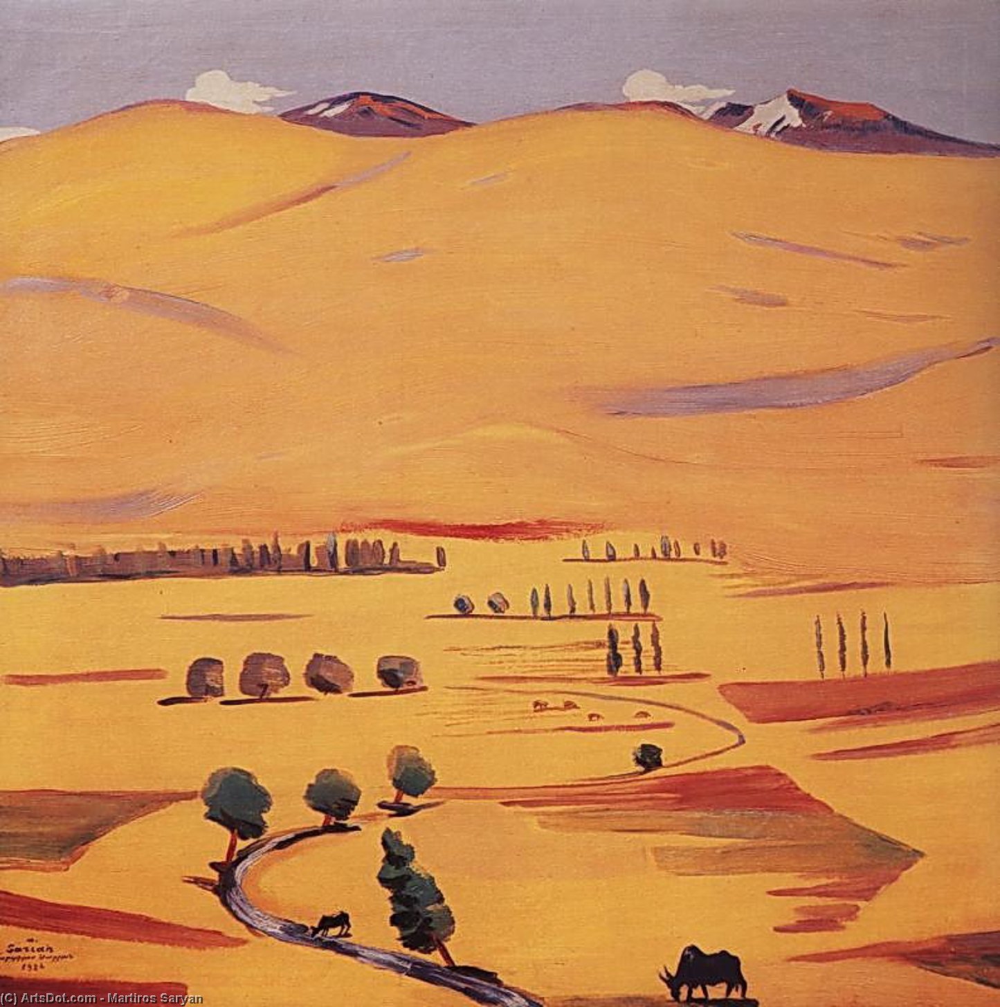 Geghama Mountains — Martiros Saryan