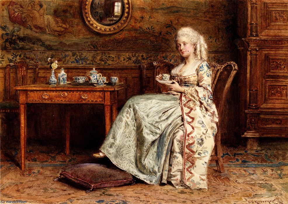Taking Tea — George Goodwin Kilburne