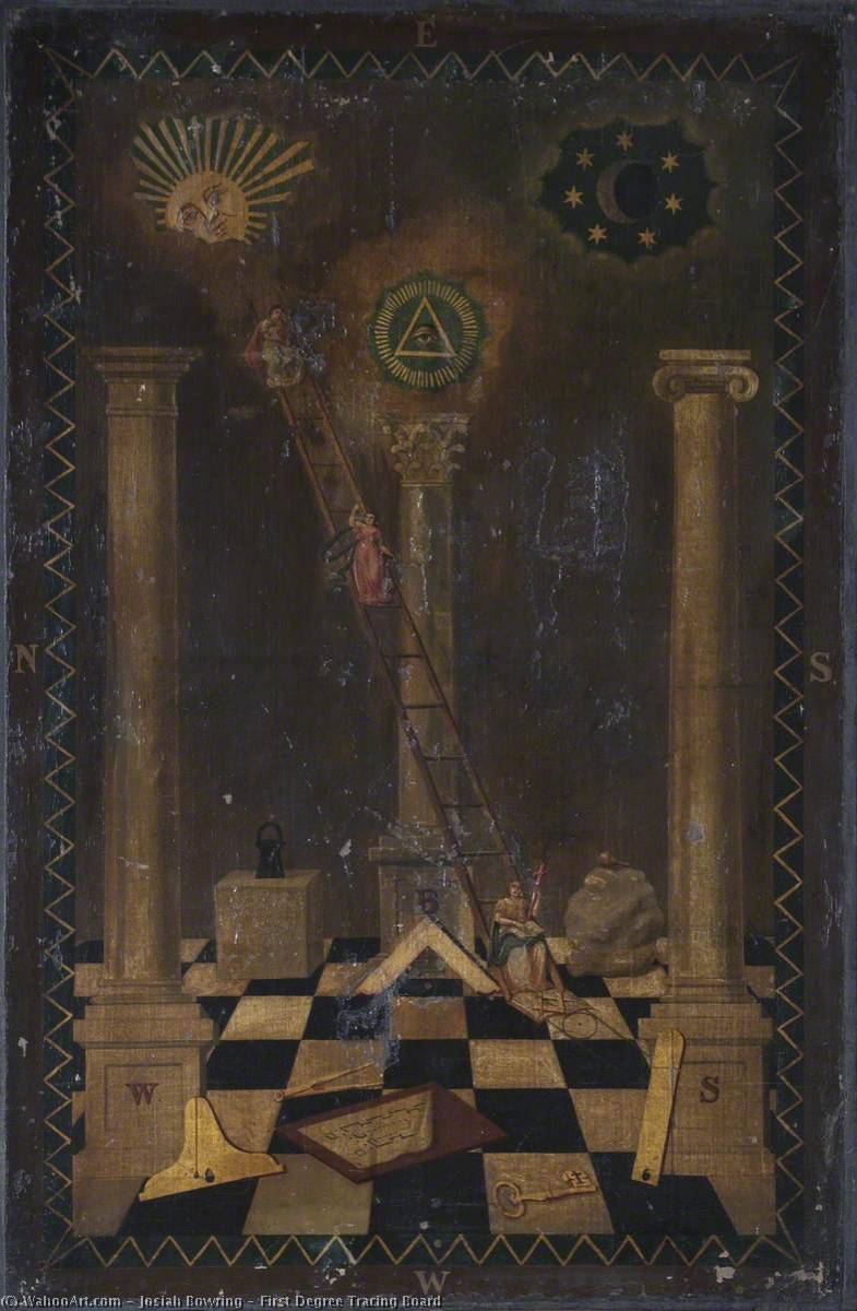 First Degree Tracing Board — Josiah Bowring