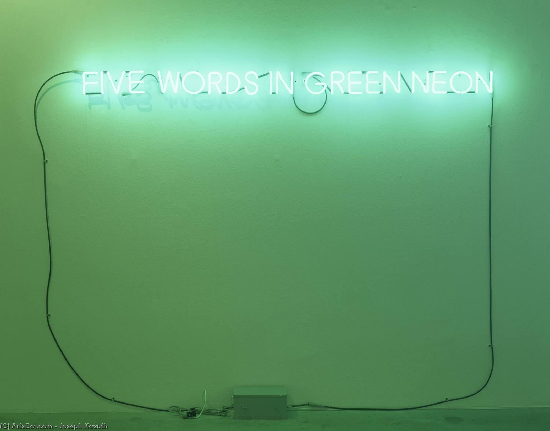 Five Words In Green Neon — Joseph Kosuth