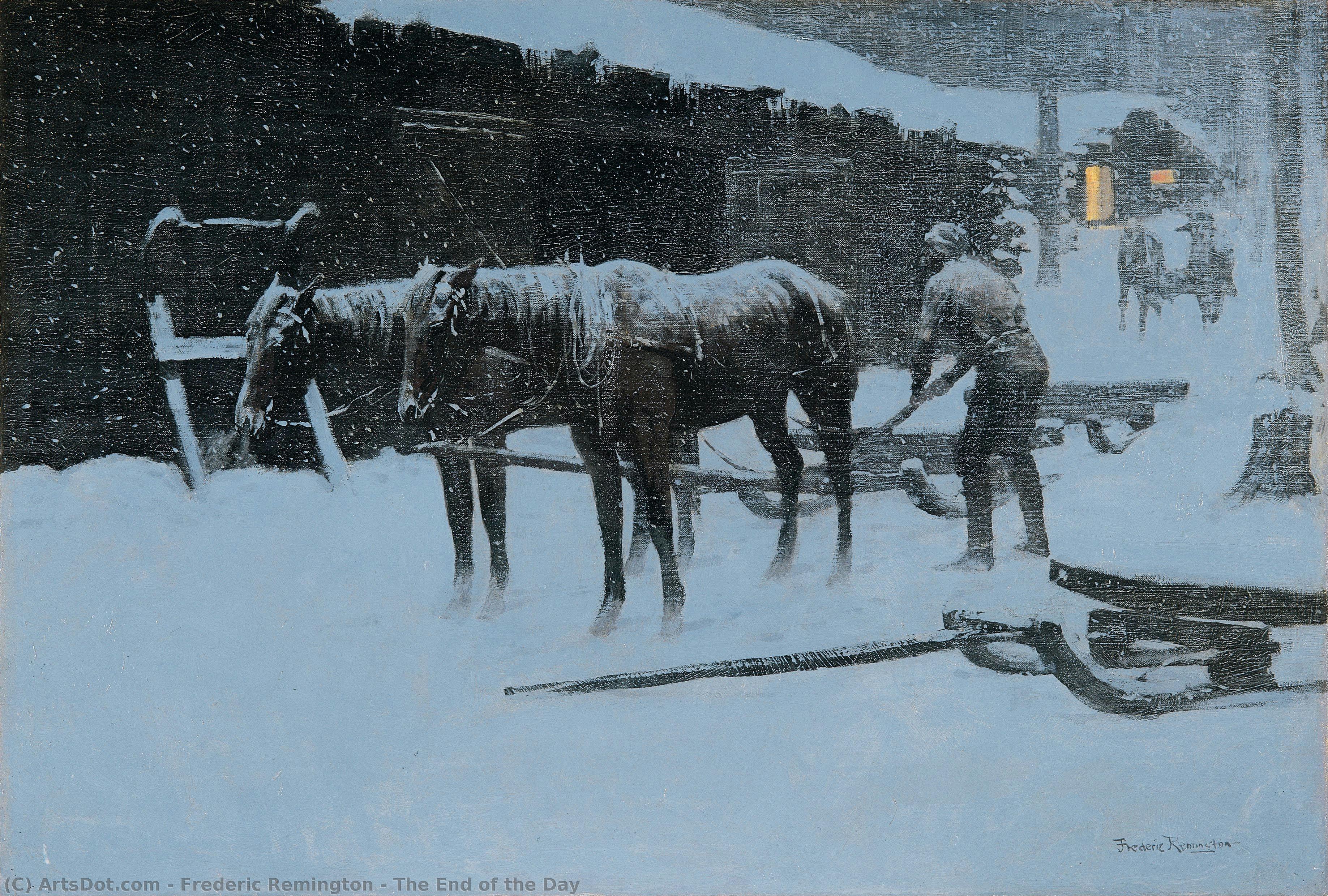 La Fine Della Giornata — Frederic Remington