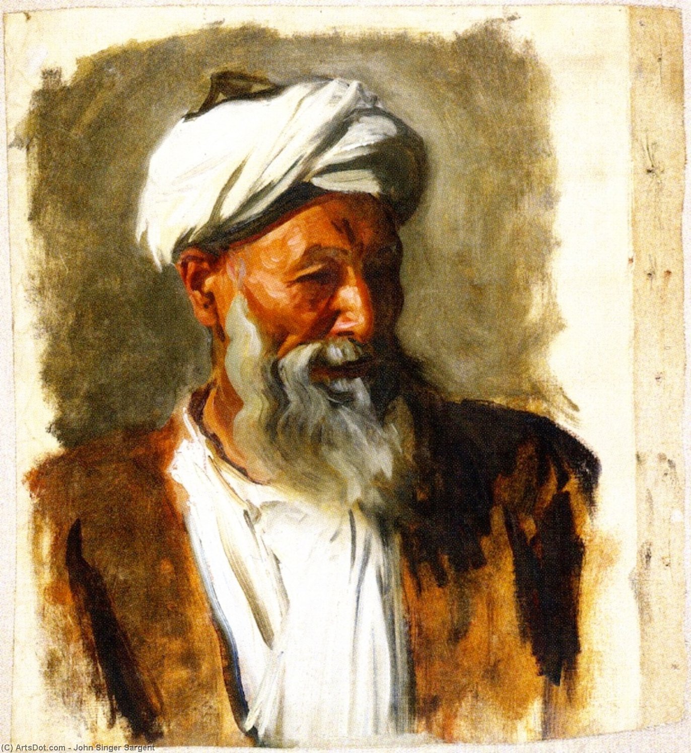 Bătrân Cu Turban Alb — John Singer Sargent