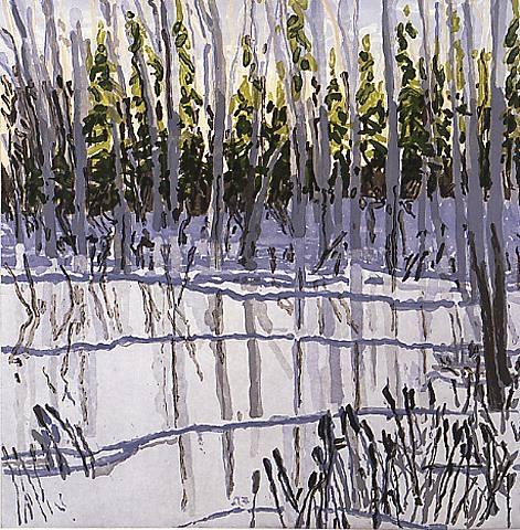 Trees Reflected On Ice — Neil Gavin Welliver