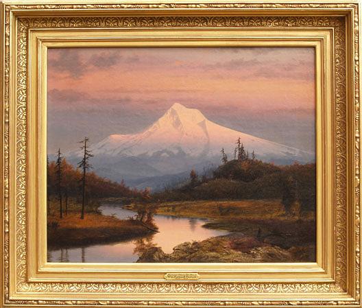 Sunset Glow, Mt. Hood, (painting) — William Samuel Parrott