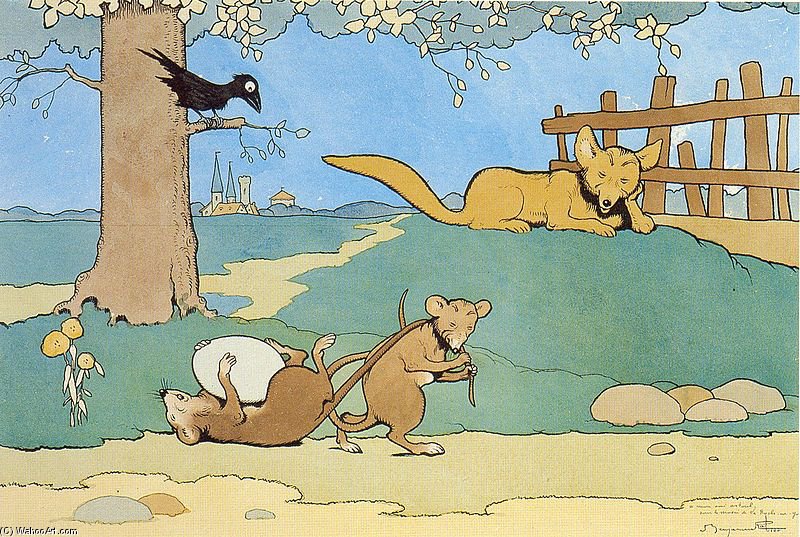 Les Deux Rats — Benjamin Rabier