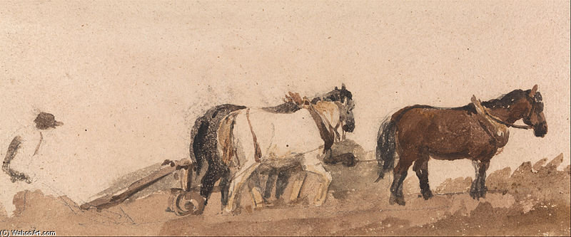 Plough Horses — Peter De Wint