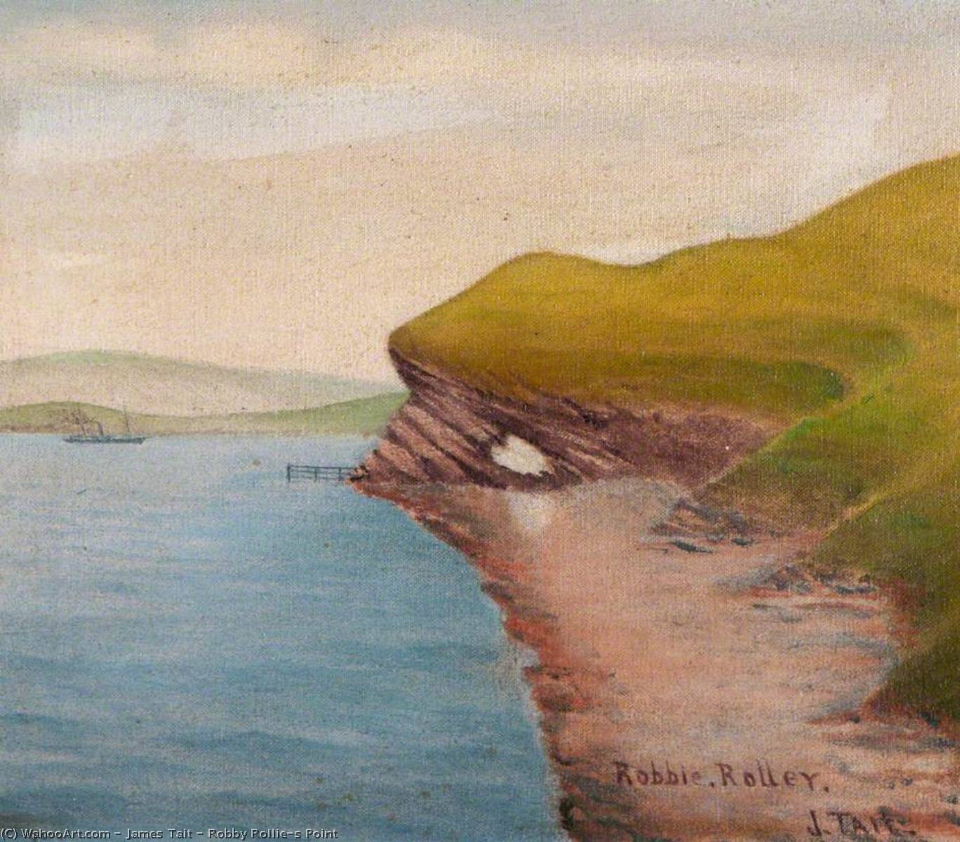 Robby Rollie's Point by James Tait, oil on linen painted by hand