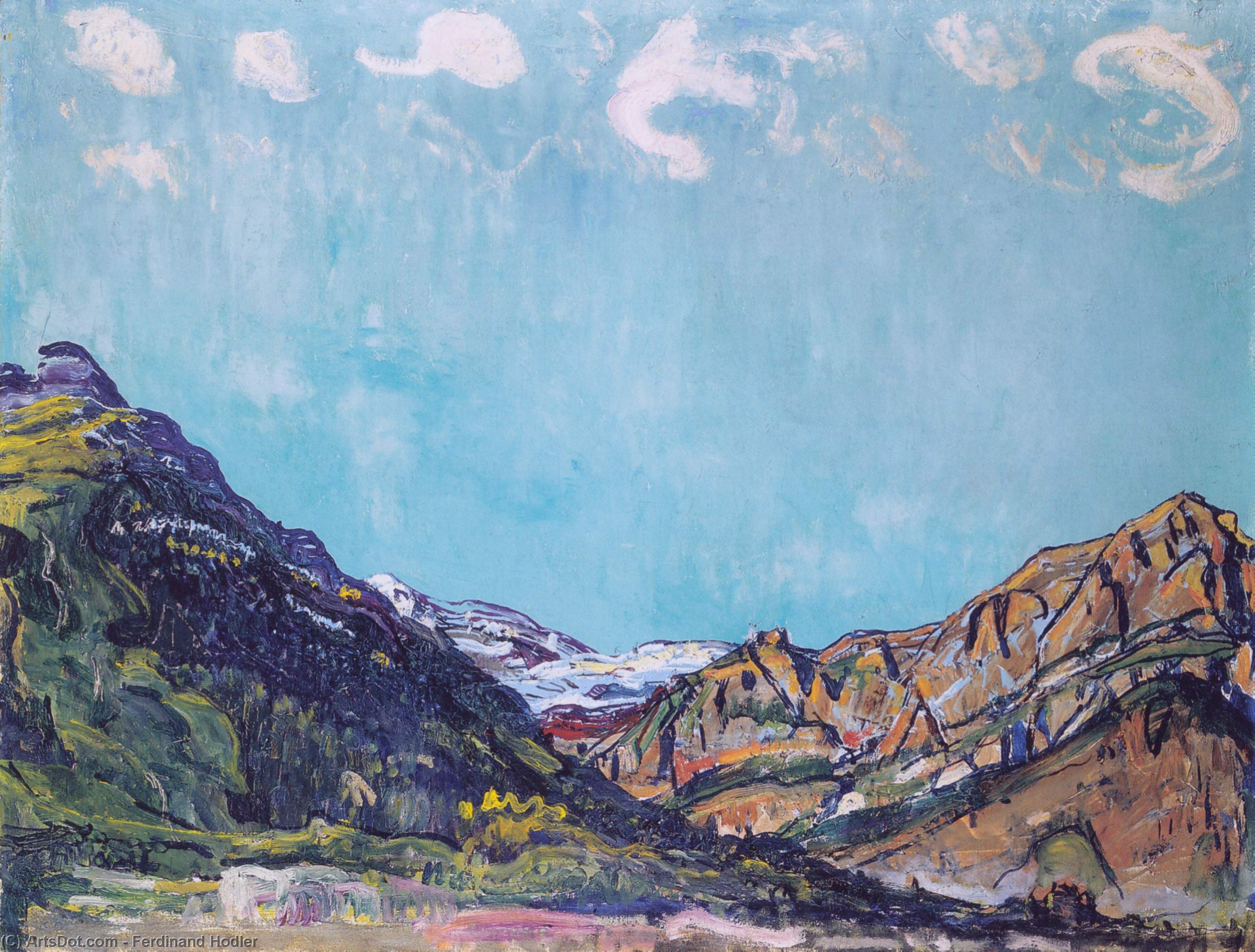 Landscape Near Champery — Ferdinand Hodler