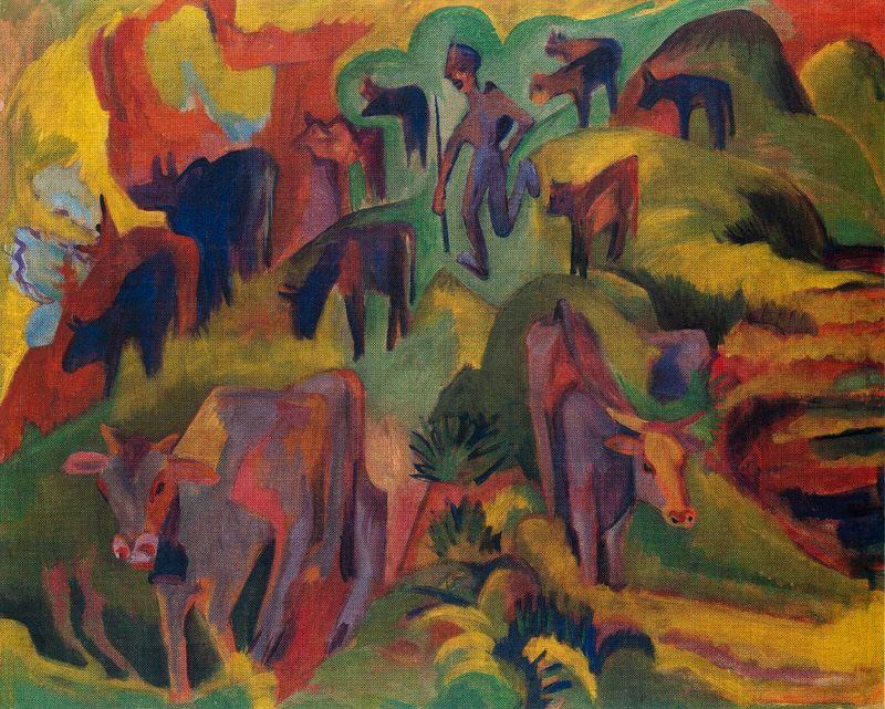 Cows Grazing — Ernst Ludwig Kirchner