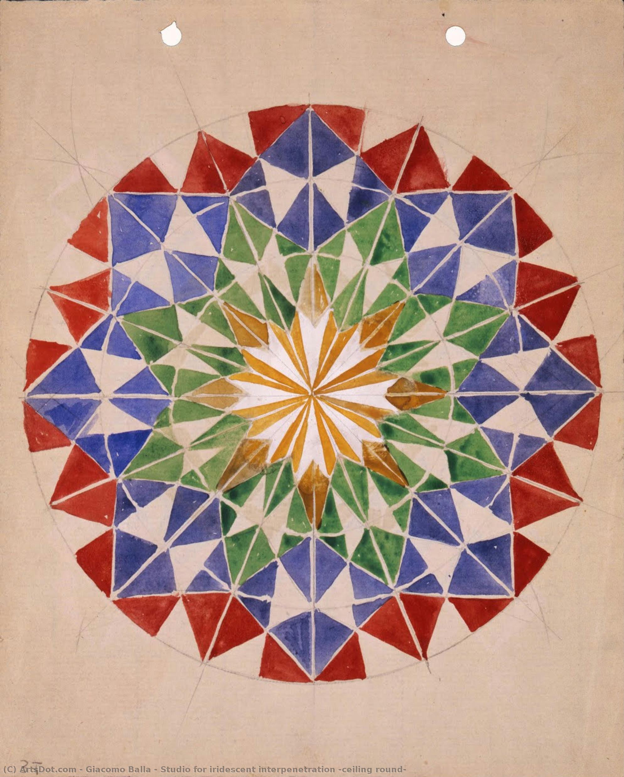 Studio For Iridescent Interpenetration (ceiling Round) — Τζιάκομο Μπάλλα