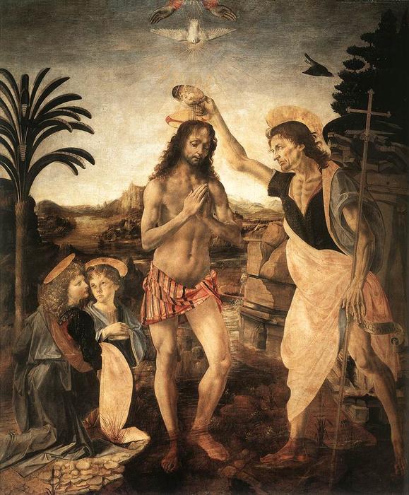 Jeesuse Ristimine — Leonardo Da Vinci