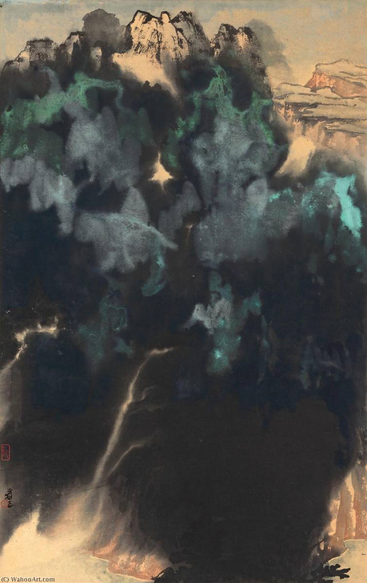 On Route Switzerland Austria Iv — Zhang Daqian