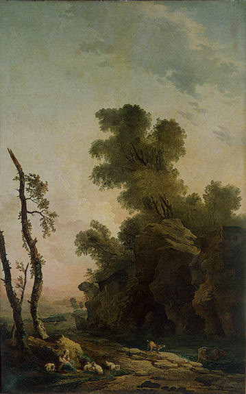 Landscape With Rocks — Hubert Robert