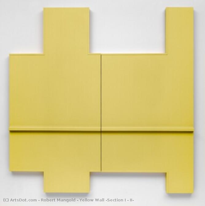 Yellow Wall (section I + Ii) — Robert Mangold