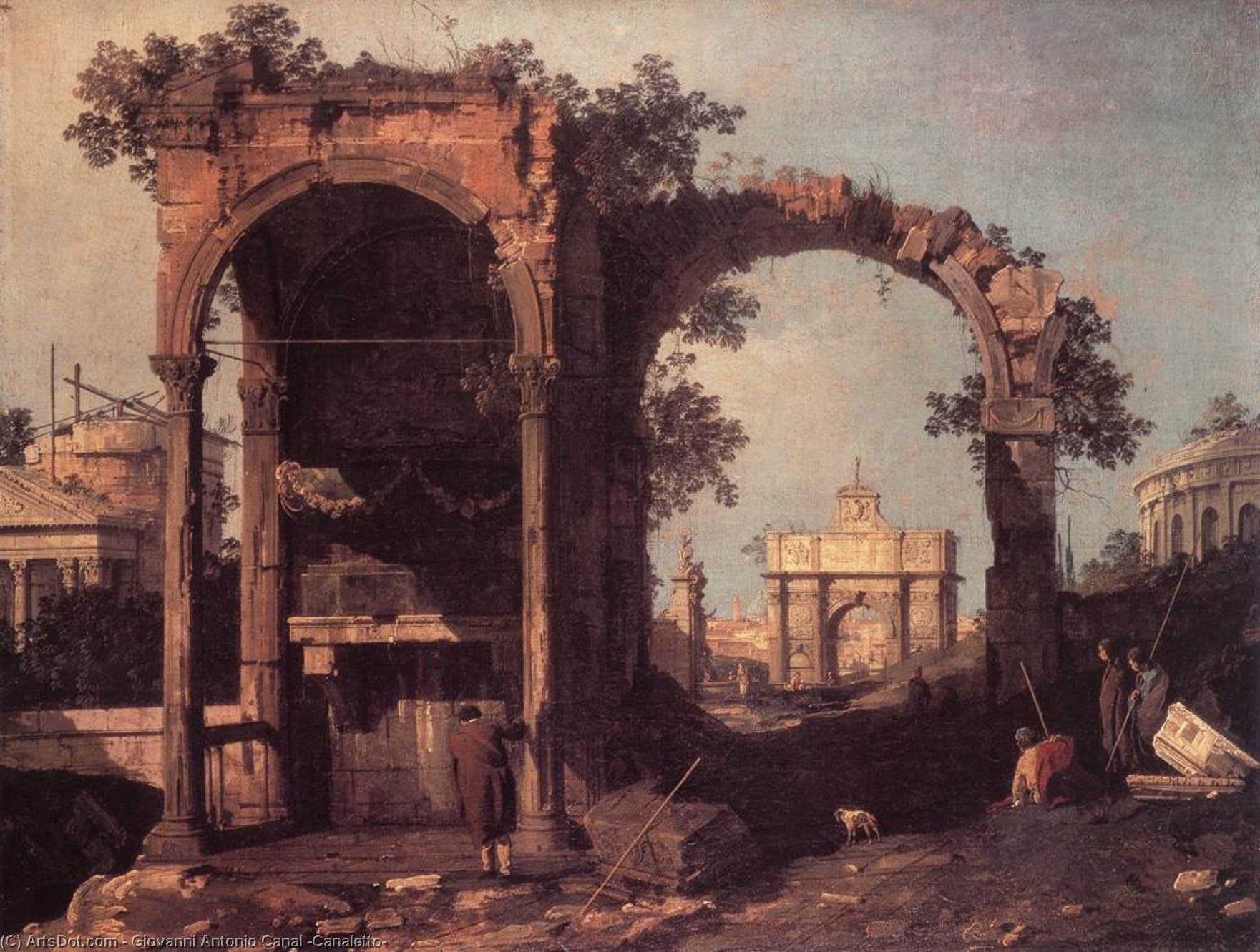 Capriccio: Rovine E Edifici Classici — Giovanni Antonio Canal