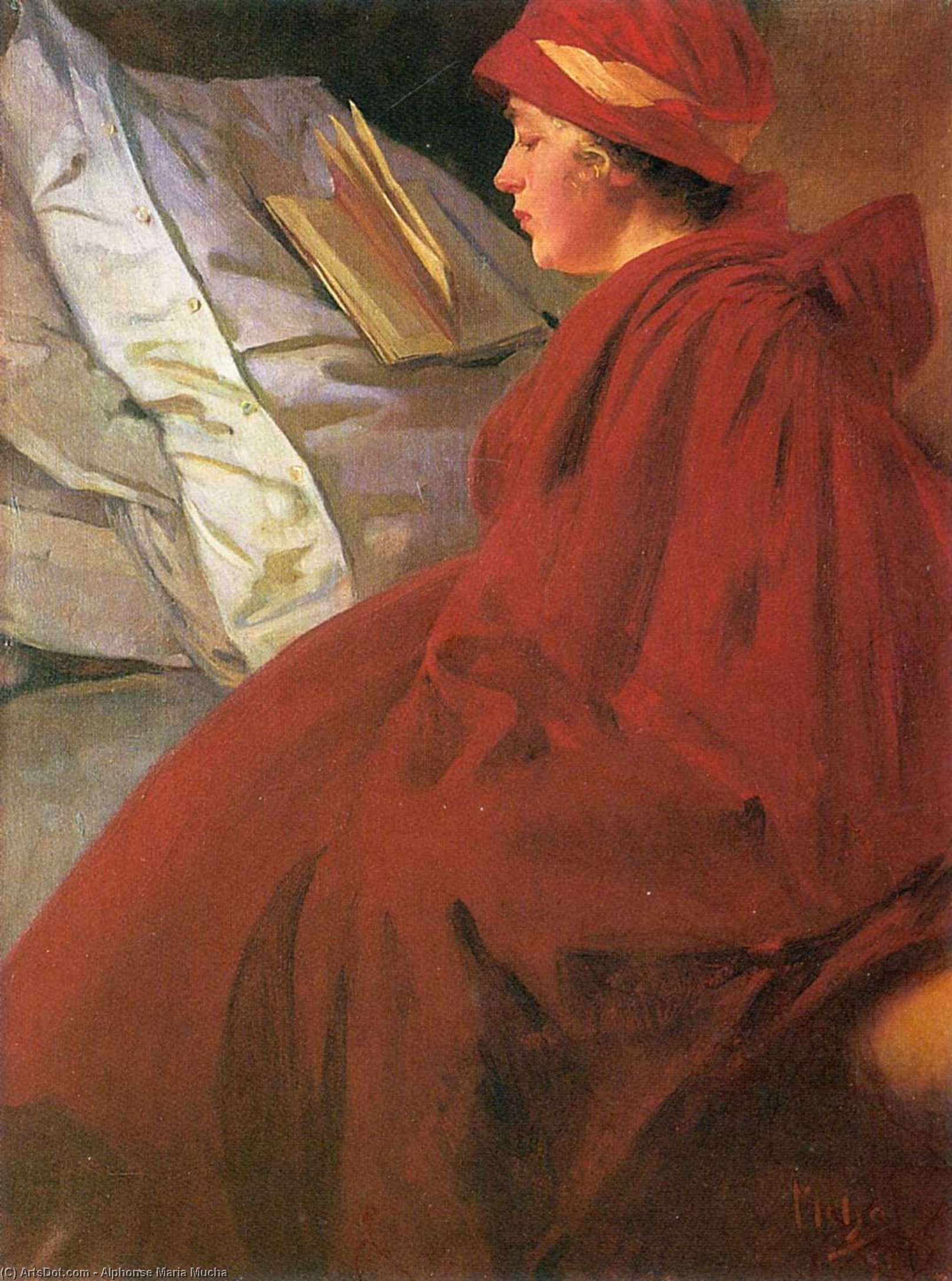 Red Coat — Alphonse Mucha