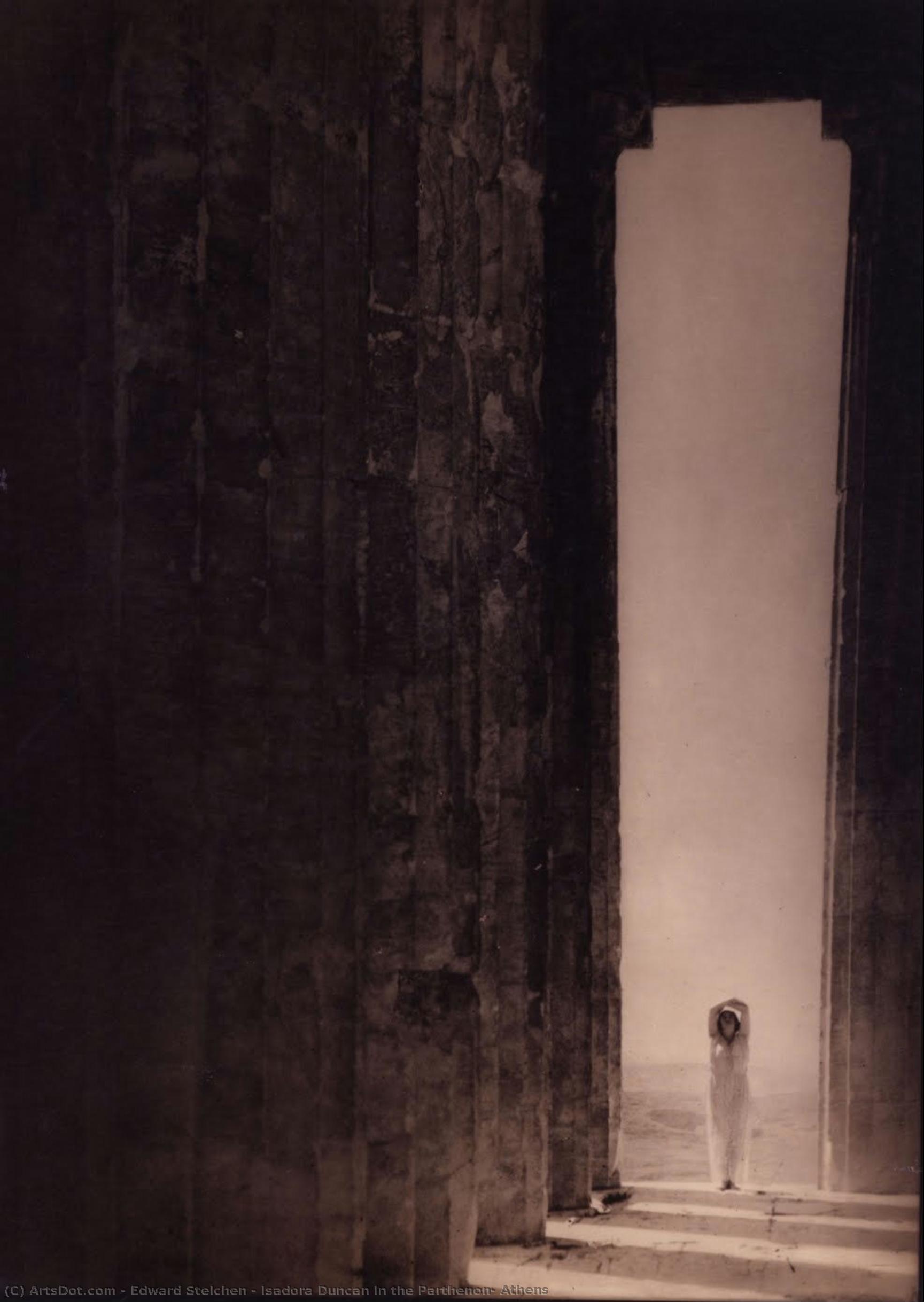 Isadora Duncan En El Partenón, Atenas — Edward Steichen