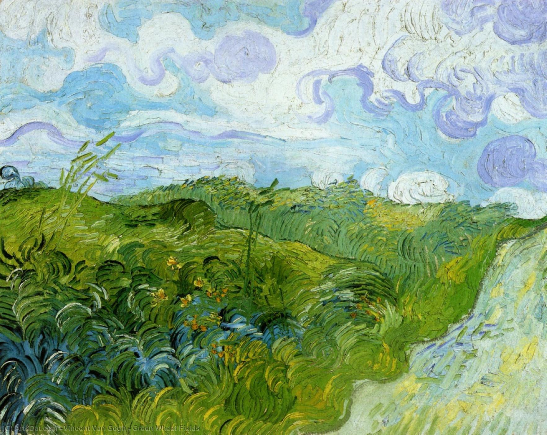 Green Wheat Fields — Vincent Willem Van Gogh