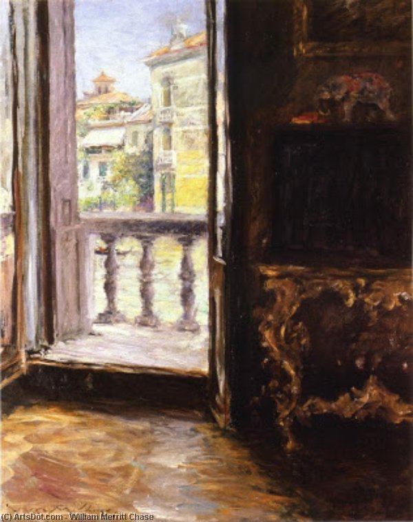 Venetian Balcony — William Merritt Chase
